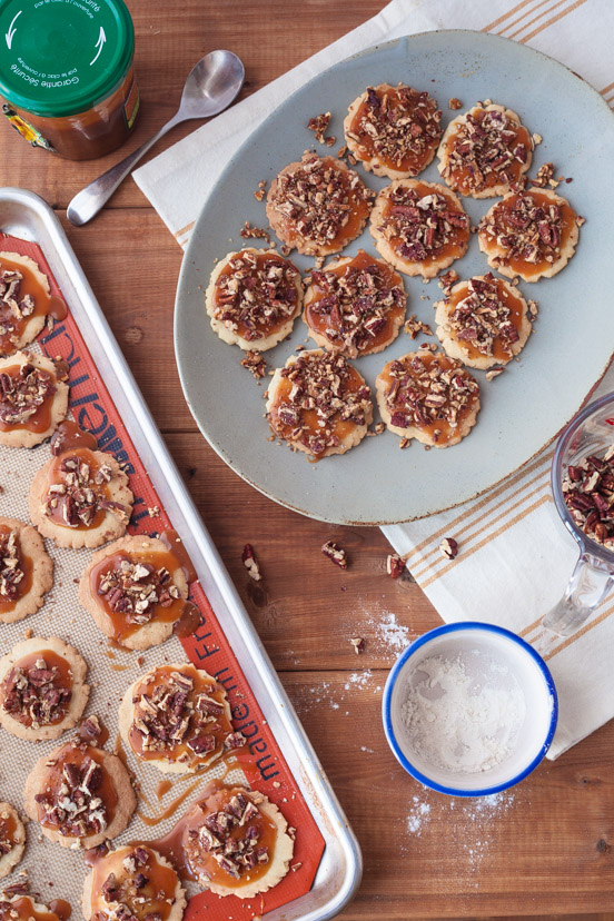 Salted Caramel Pecan Cookies