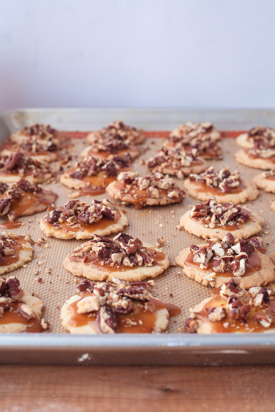 Salted Caramel Pecan Cookies